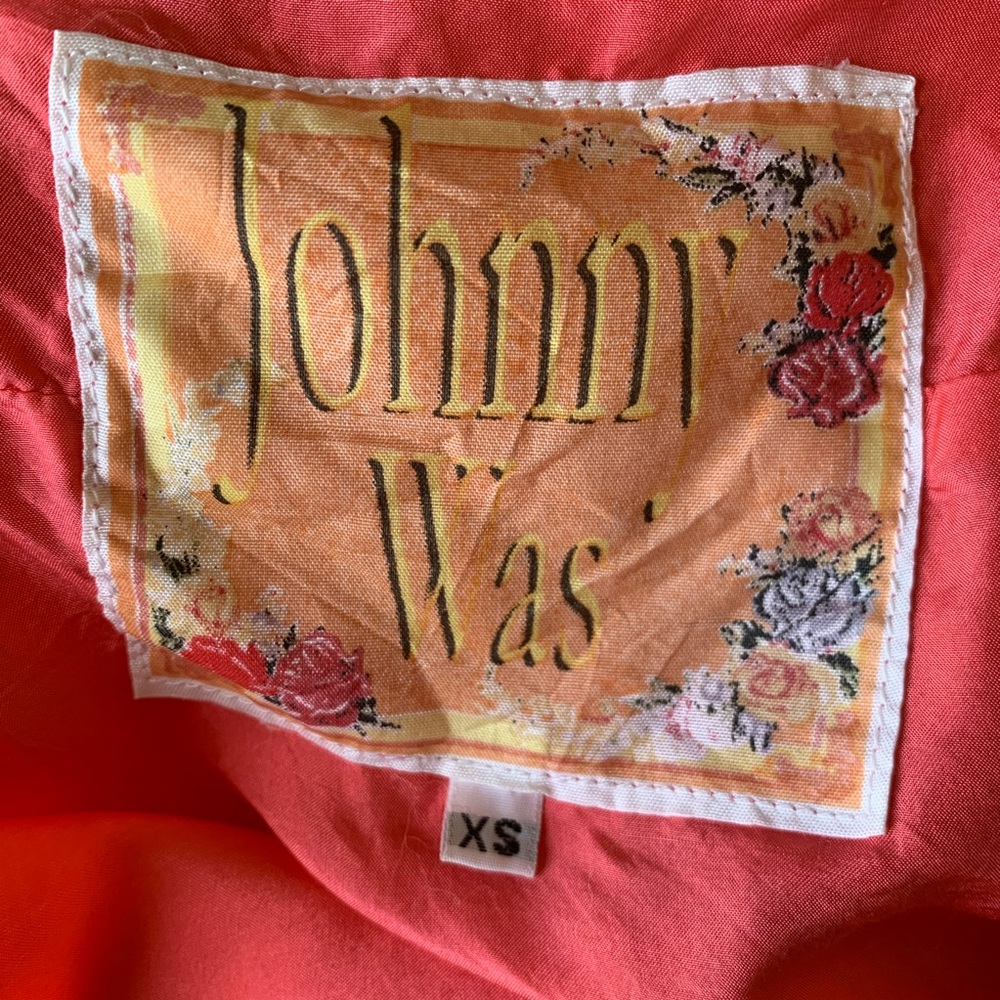 Johnny Was Dress 100% Silk Coral Pink Size XS - Picture 3 of 7